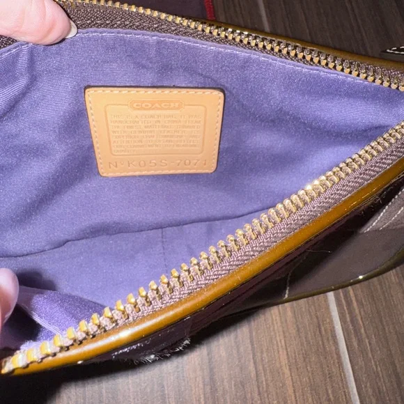 Coach Patchwork Shoulder Bag in Purple, Brown, and Black - Picture 4 of 4